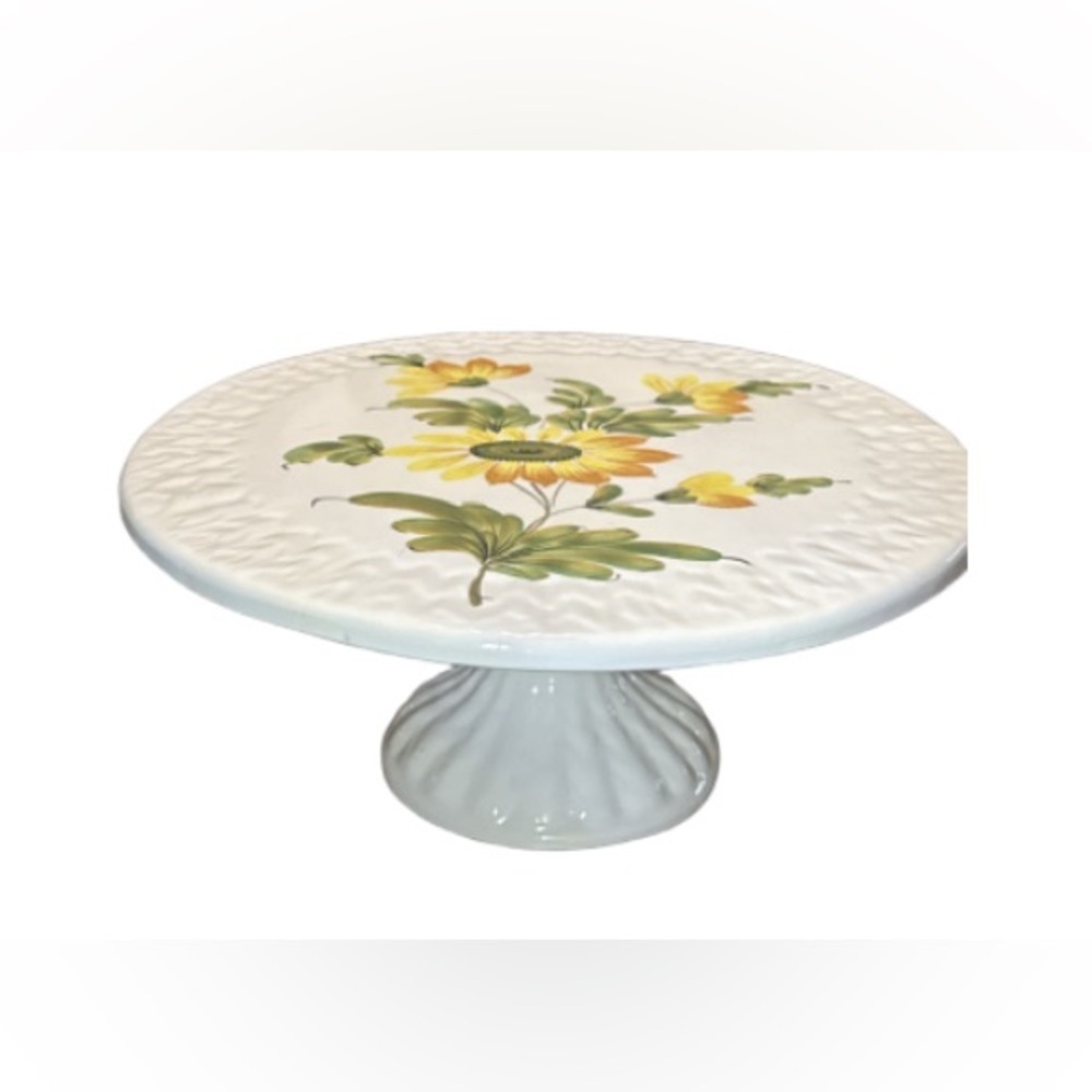 Floral Ceramic Cake Stand